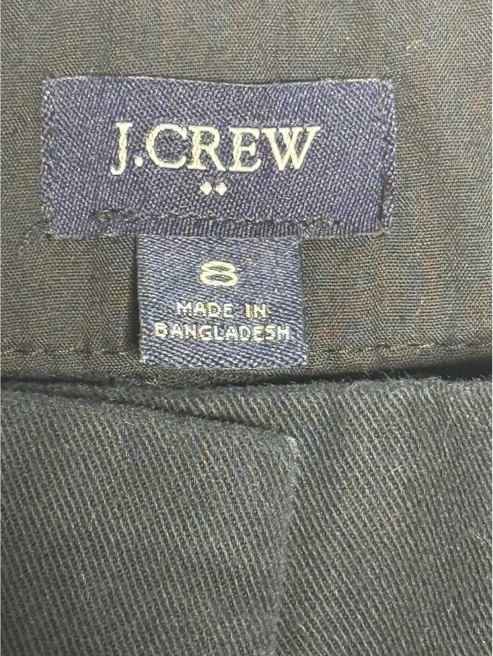 J.Crew Women's Black Cotton Blend Casual Shorts Size 8